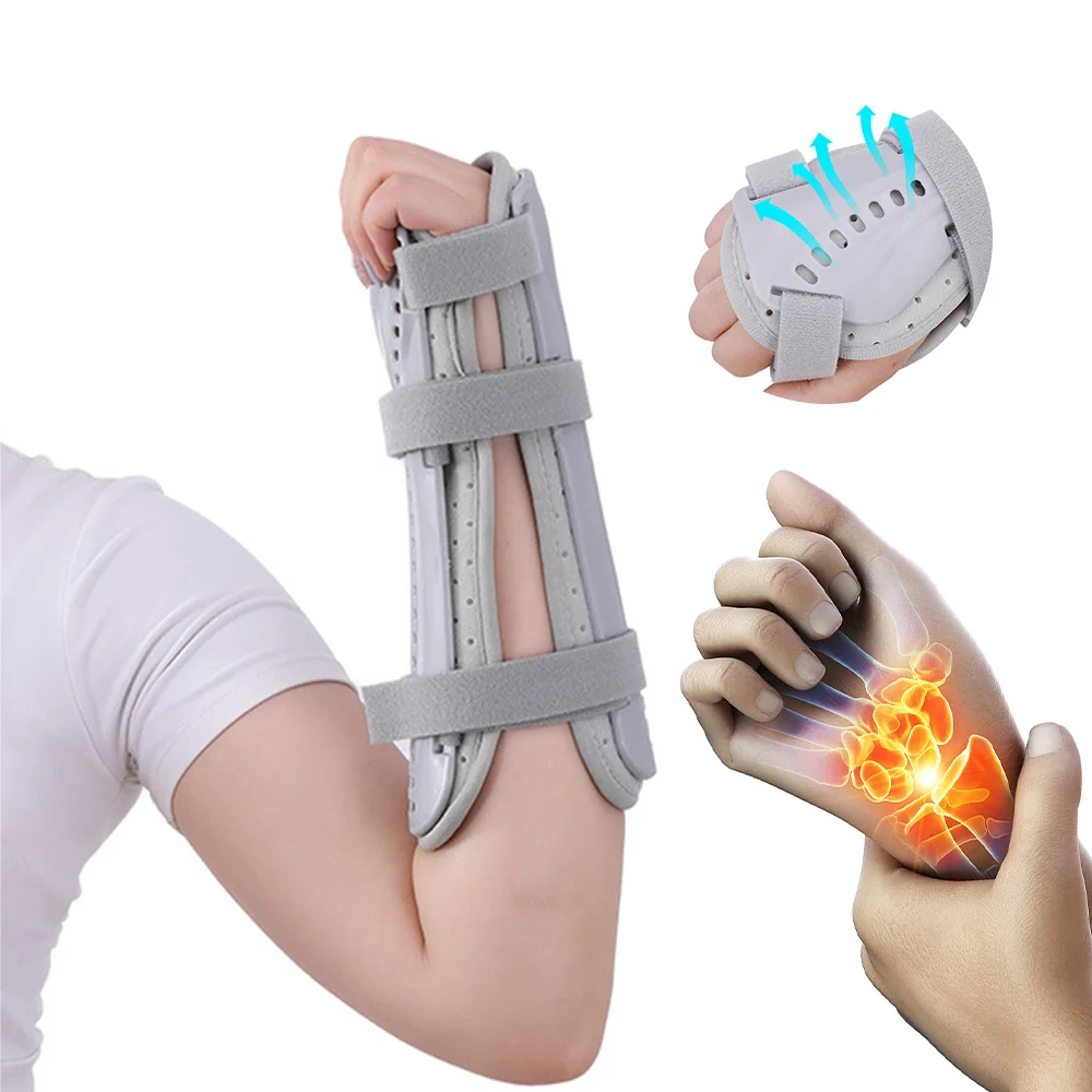 

Hand Wrist Fixation Brace Breathable Wrist Protector Left Right Hand Braces Wrist Support Splint for Tendonitis Arthritis Sprain