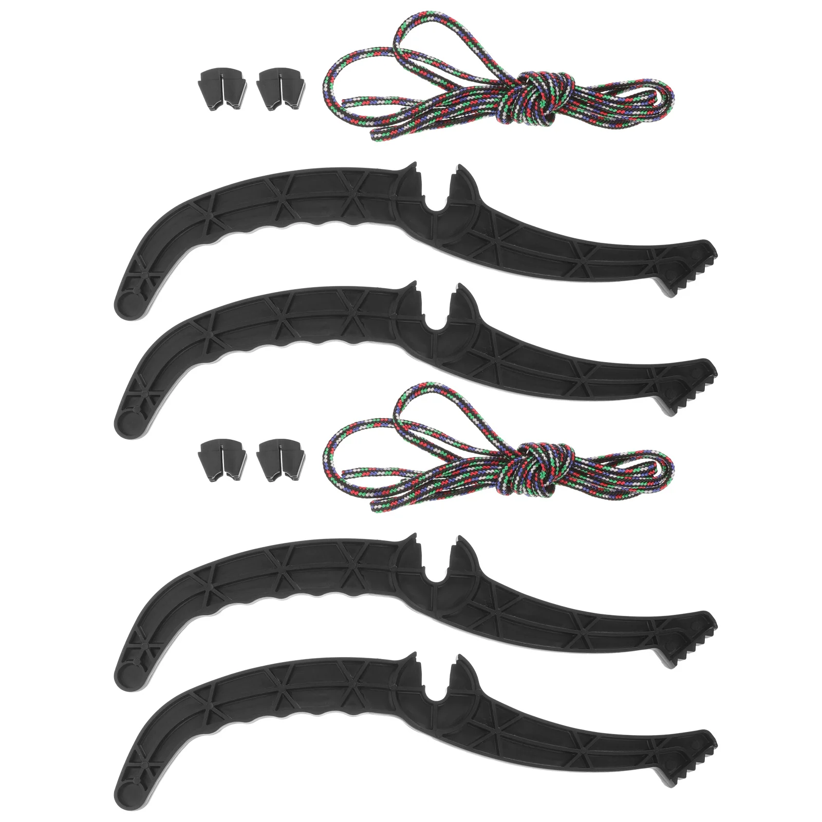 2Sets Professional Anti Slip Ski Brake Handle Snowboard Accessory Outdoor Skiing Safety Equipment Carry Handles