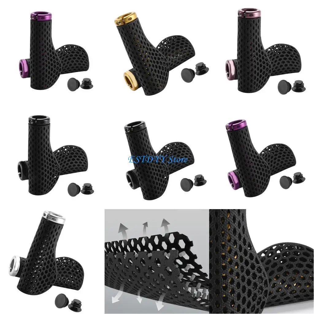 

G6DE 1Pair Comfortable Cycling Handle Grips For Road Bikes Easy to Installation