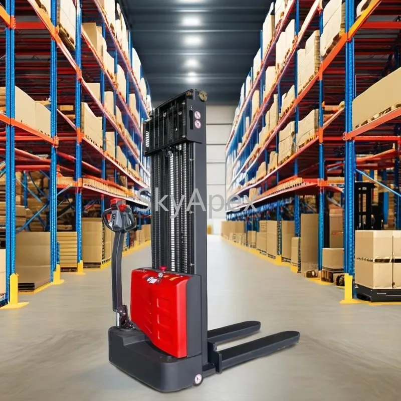 1.5T Electric Stacker New Condition Competitive Price CE Certified High Efficiency  Portable Design For Warehouse Industrial Use