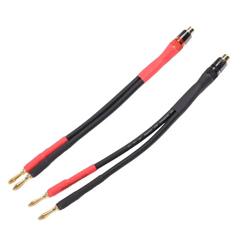 24-Hour Delivery For RCA Audio For Amplifier Speaker Cable Hifi For RCA Female To 2 Banana Adapter- 4Mm Banana Speaker Wire