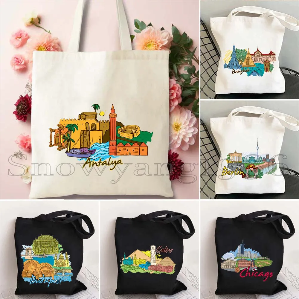 Амстердам Buenos Aires Коиро Анталья Бангкок Барселона Берлин Будапельница Agra Calgary Cape Town Chicago Холщовые сумки-тоут Сумки Амстердам Buenos Aires Коиро Анталья Бангкок Барселона Берлин Будапельница Agra Calgary Cape Town Chicago Холщовые сумки-тоут Сумки