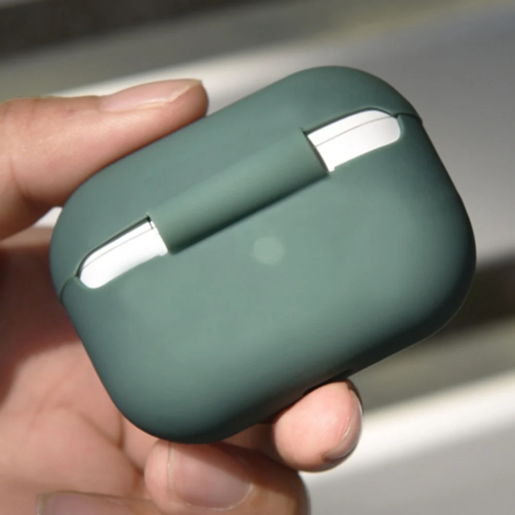 حافظة واقية من السيليكون لسماعات AirPods Pro ، حافظة سماعات الرأس ، تصميم مضاد للفقد ، تصميم إنساني