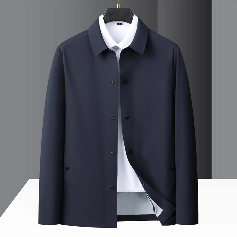 High-Quality Men's Fashionable All-Match Trendy Business Casual Outdoor Jacket Spring Autumn Seamless Design