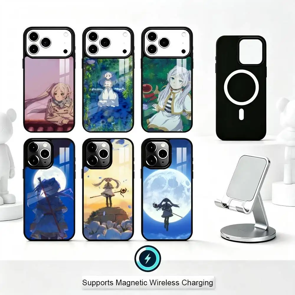 

F-Frieren B-Beyond Journey s End Phone Case For iPhone17,16,15,14,13,12,11 Plus,Pro Supports Magnetic Wireless Charging