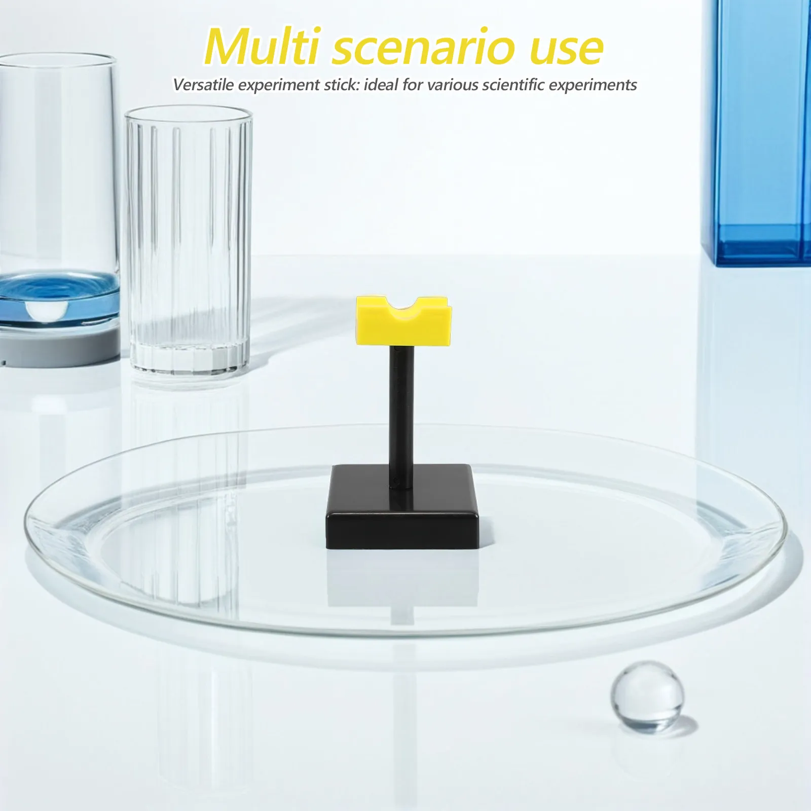 2pcs Experiment Rotating Stand Friction Electrification Platform Magnetic Test Turntable Physics Lab Equipment Science Class