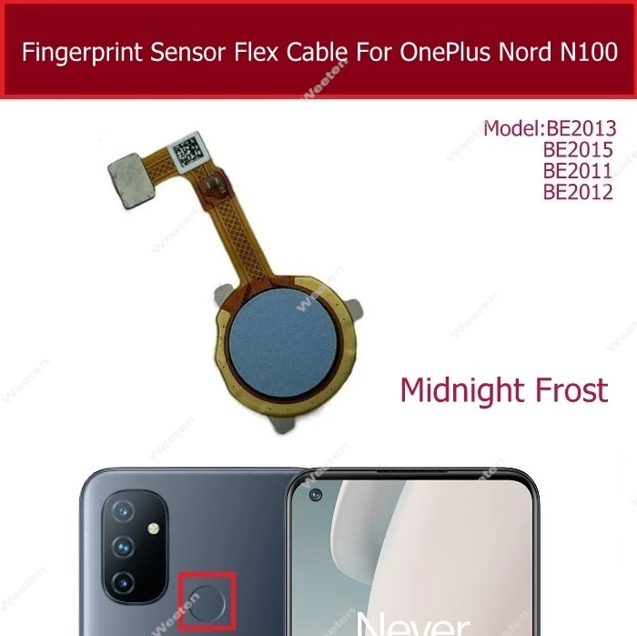 Fingerprint Sensor For Oneplus Nord N10 N20 SE N30 N100 N200 N300 CE 2 3 Lite CE3 Lite Touch Home Power Sensor Flex Ribbon Cable