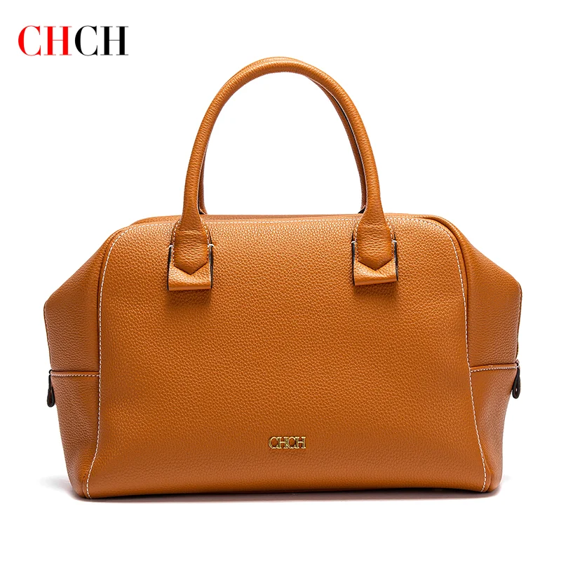 CHCH Women's Tote Bag 2025 Spring New Collection Solid Color Simple Business Travel Bag