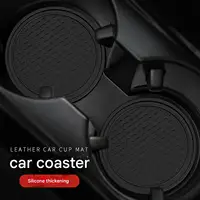 New Car Cup Holder Anti-Slip Silicone Insert Coaster Mat Universal Car Accessories Black Fit For Most Cars 4