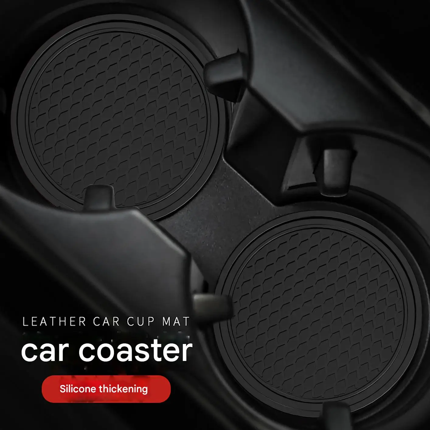 New Car Cup Holder Anti-Slip Silicone Insert Coaster Mat Universal Car Accessories Black Fit For Most Cars