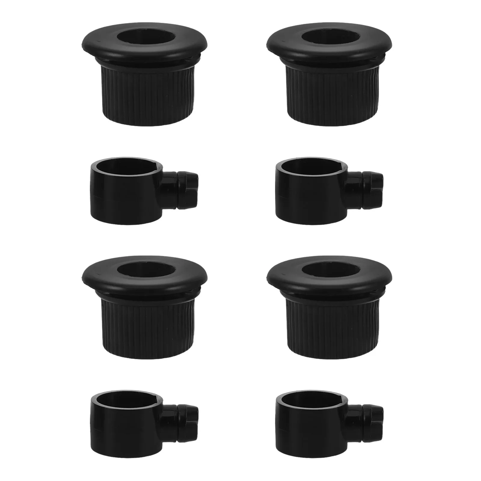 

4Pcs Rotating Rack Plastic Fitting - Adjustable Threaded Component for Jewelry Display Towers Space Saving Swivel Mechanism