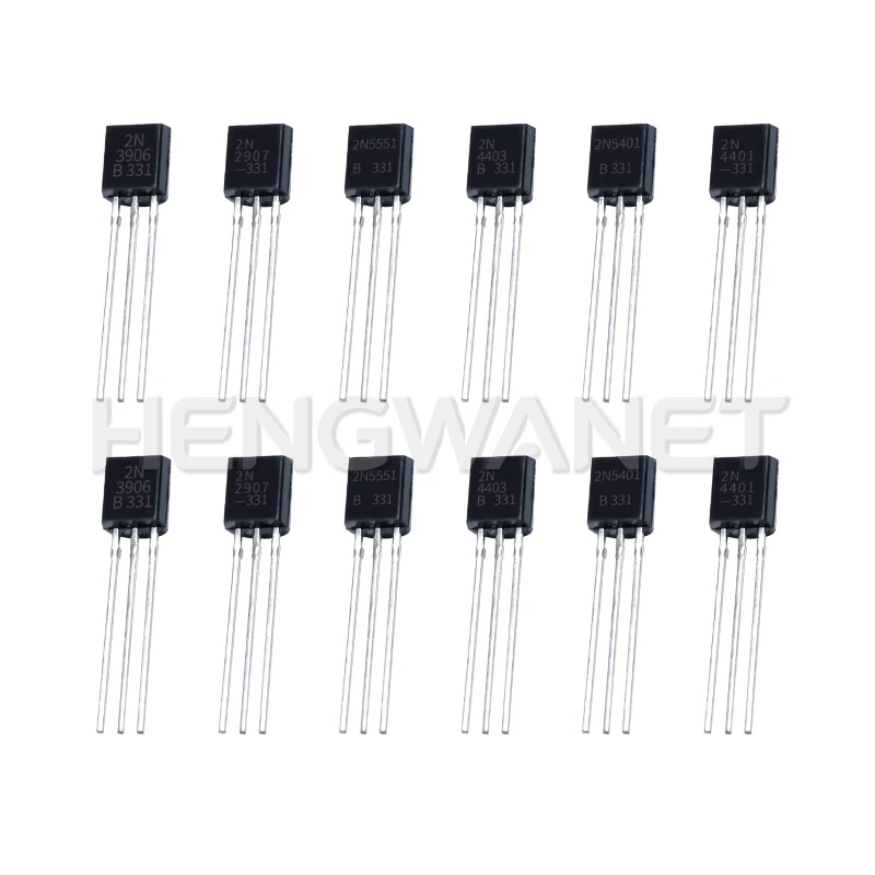 100pcs 2N3904 2N3906 2N4403 2N2907 2N4401 2N2222 PN2222 2N5401 2N5551 TO-92 TO92 Transistor New