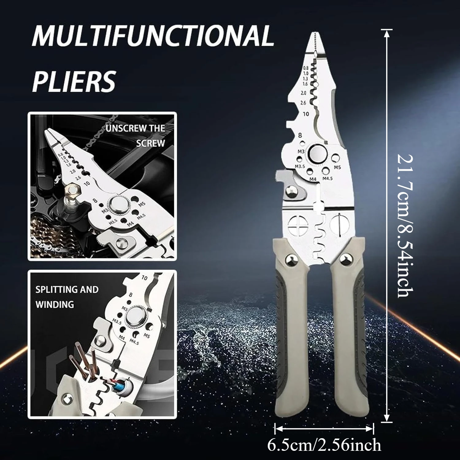 16 in 1 wire stripper twister Manual Multi-Function Pliers Precision Cable Cutter Heavy Duty Tool tools & home improvement