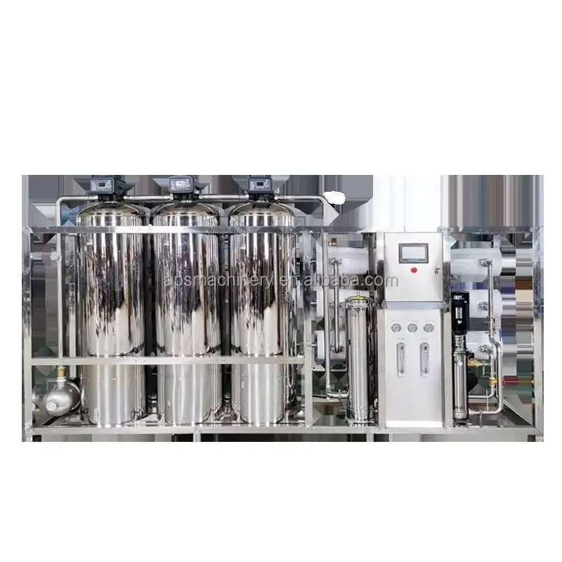 Sistema de agua inversa de acero inoxidable Planta de desalinización inversa por ósmosis Fabricación de aguas puras Hine