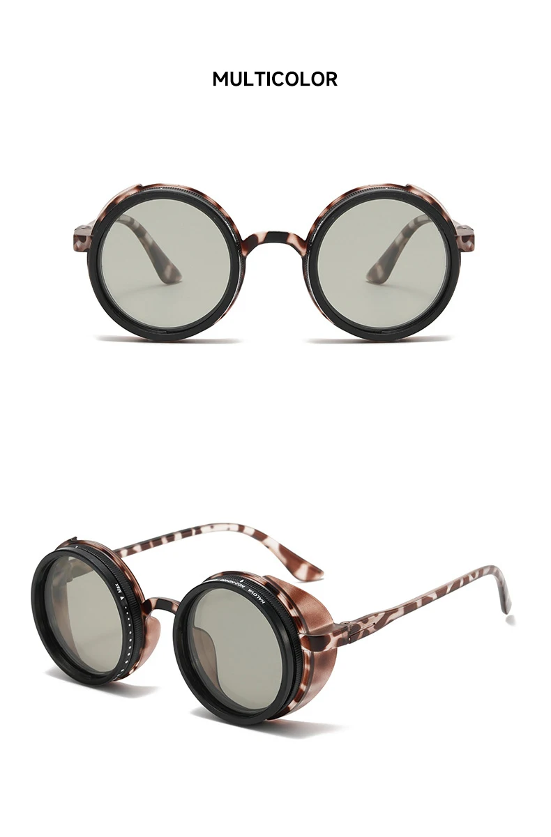 ND Dimmen Gläser Männer Polarisierte Sonnenbrille Frauen Fahren Angeln Brille Steampunk Outdoor Shades Retro Runde UV400 Sonnenbrille – Detail 12