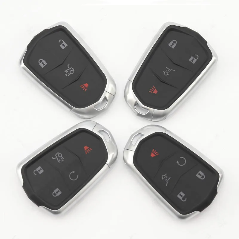 Substituição Shell remoto chave para Cadillac, 4, 5 botões, caso Fob com lâmina, acessórios do carro, SRX, XTS, ATS, XT4, XT5, CT6, CTS
