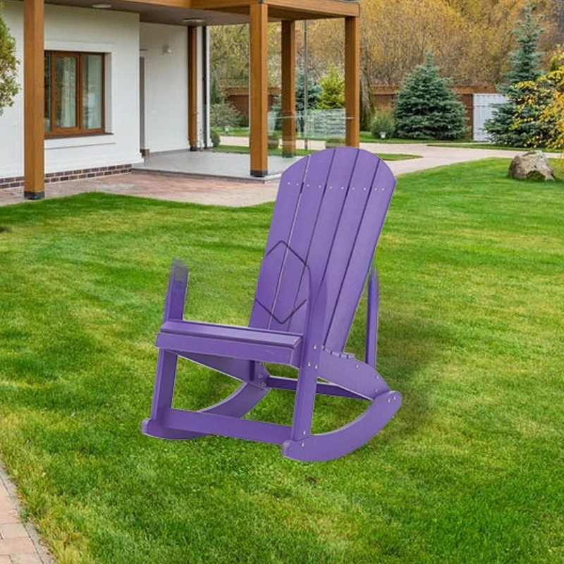 Rocking Chair Leisure Chair Plastic Wood Balcony Beach Lazy Rockinlt Nap MasterOutdoor