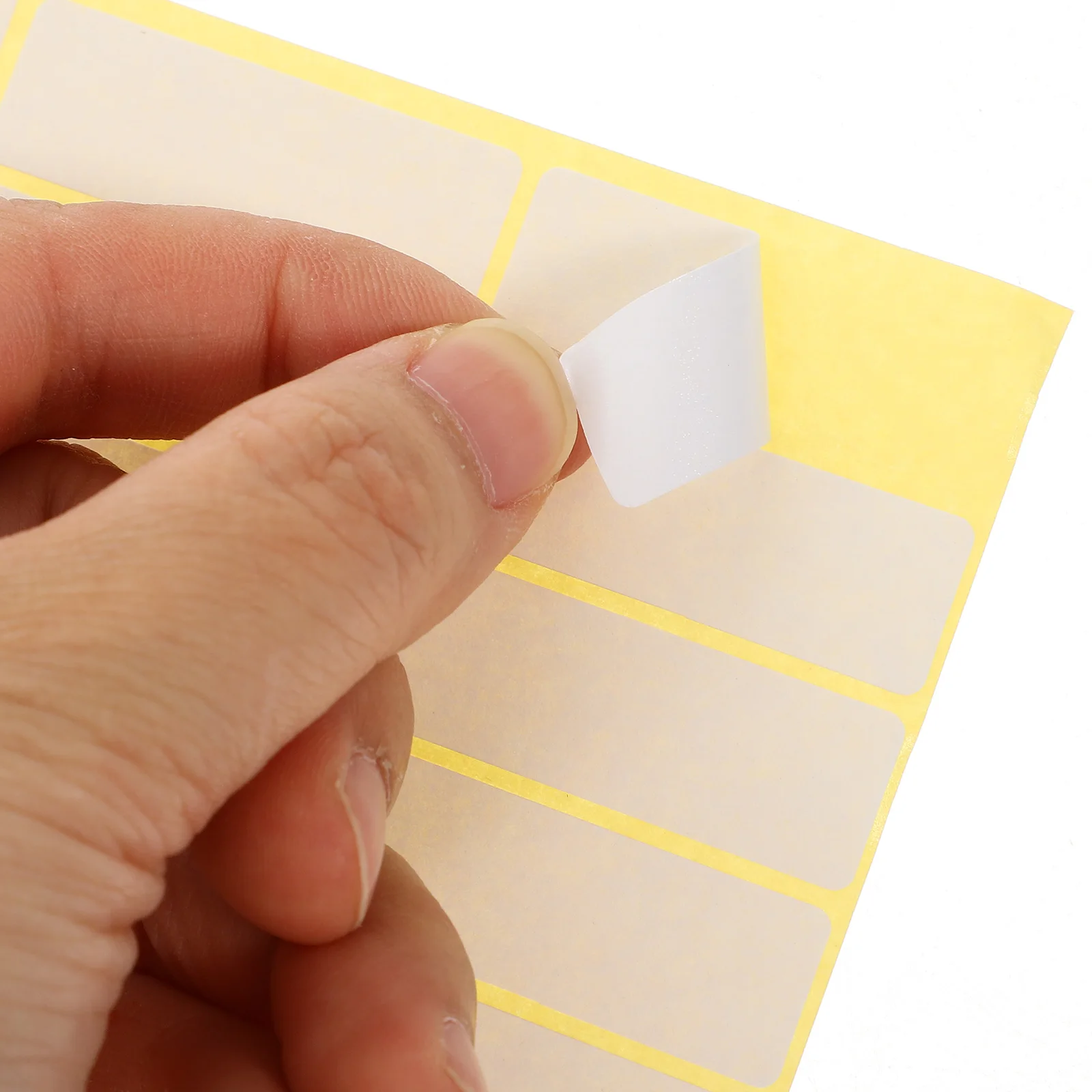 

15 Sheets Easy Peel Stickers Small Blank White Adhesive Labels 56/Sheet Sticky Write On For Office