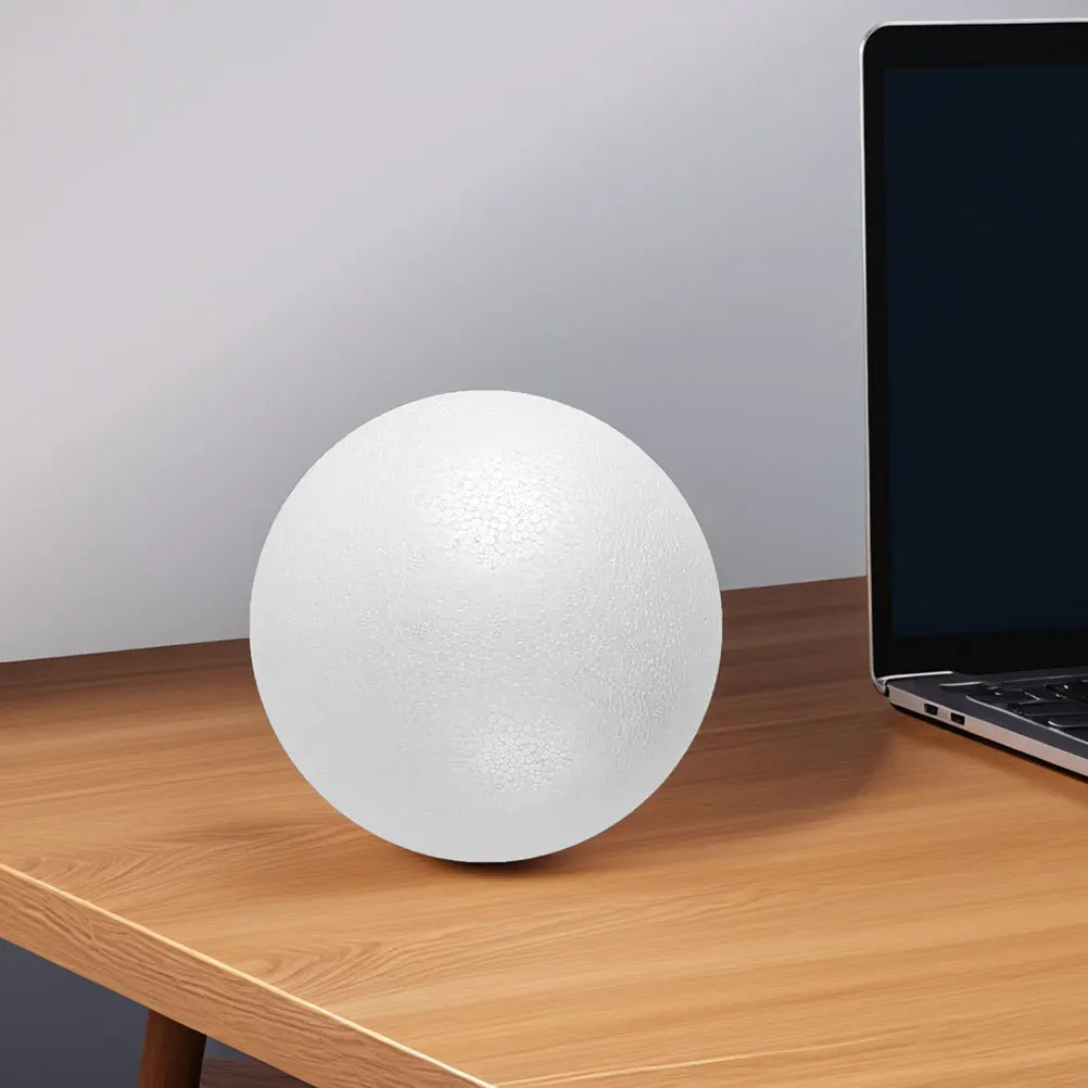 

Smooth 25Cm White Foam Balls for Crafts DIY Decorations School Art Projects Polystyrene Spheres Round Lightweight Versatile Use