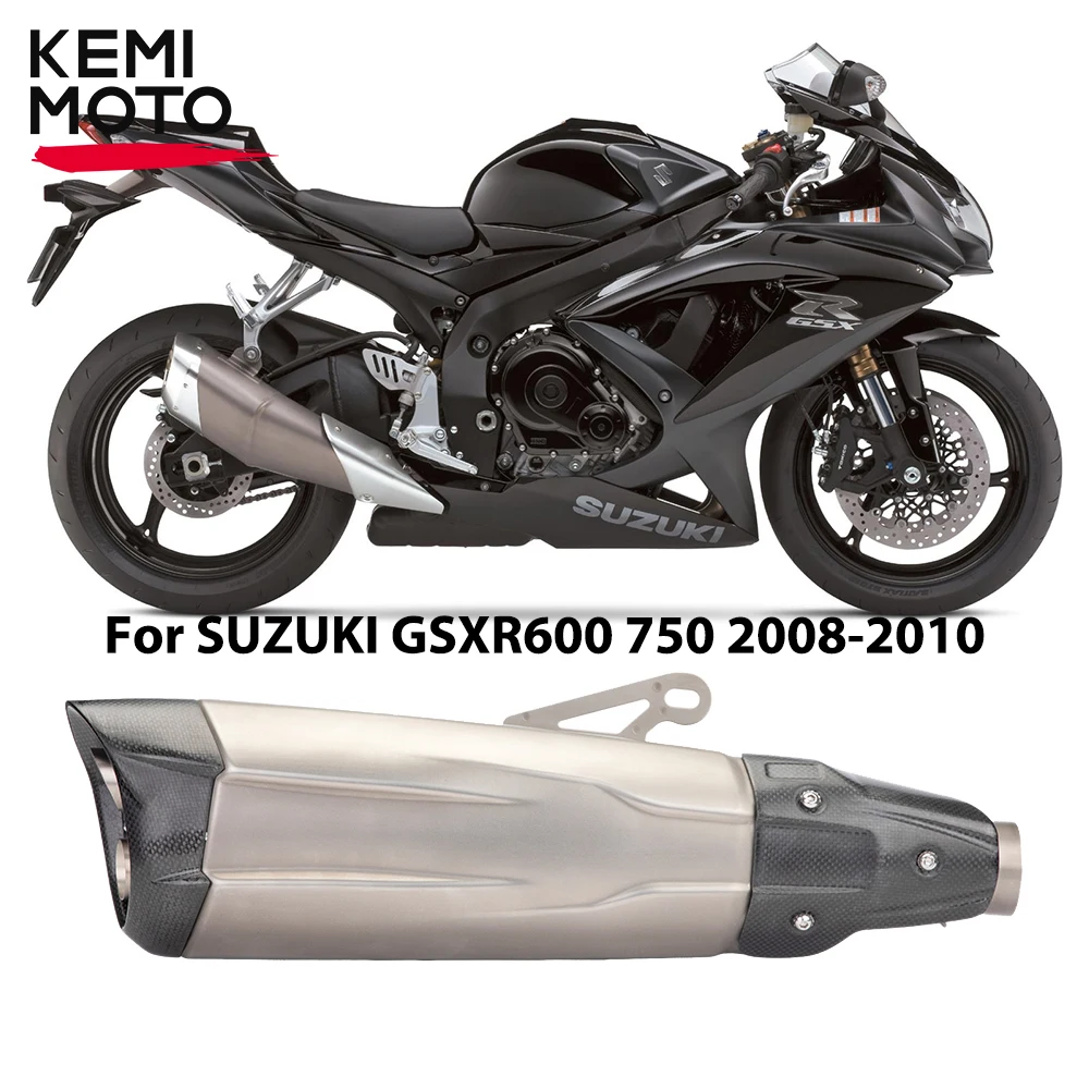 

For SUZUKI GSXR600 GSXR750 Motorcycle Exhaust Pipe with Muffler GSXR 750 51MM For Kawasaki ZX10R ZX6R Exhausts Pipes