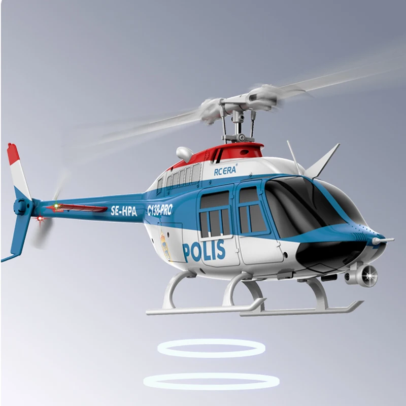 

2025 RC ERA C138PRO 1:33 remote-controlled aircraft brushless version Bell 206 helicopter optical flow positioning 2.4g original