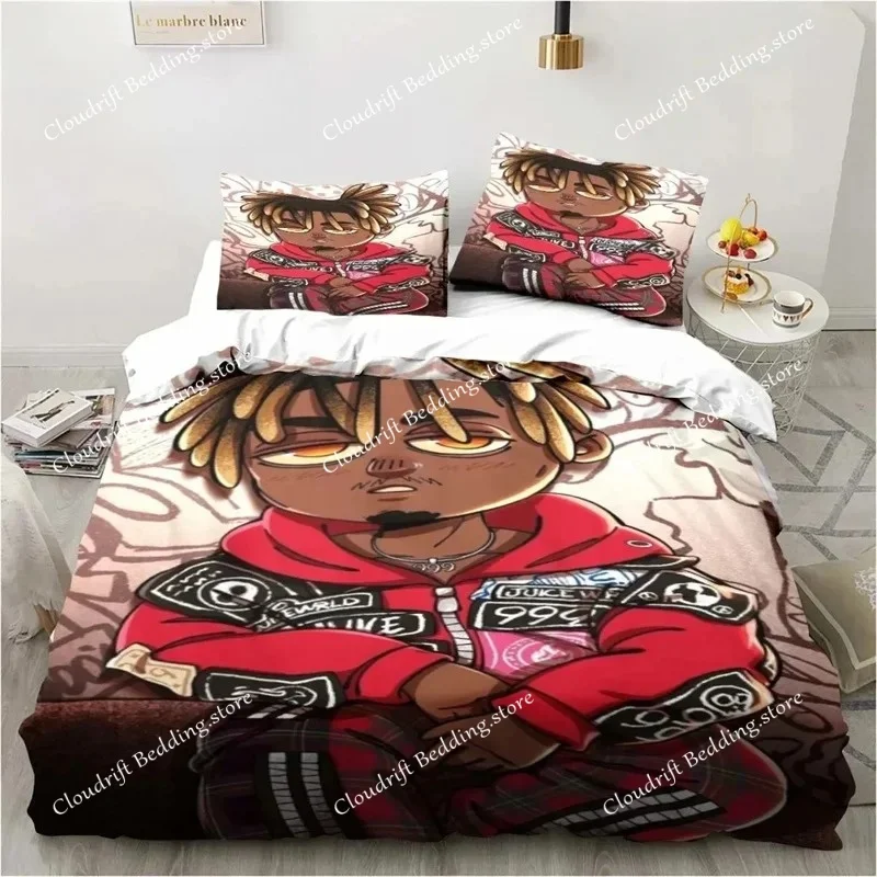 Rap Singer Juice Wrld 3D Print Bedding Set Single Twin Full Queen King Size Bed Set Adult Kid Bedroom Bedding Gift963