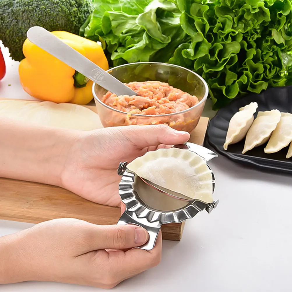 Stainless Steel Dumpling Maker Dough Press Ravioli Mold for Homemade Dumplings Pierogi Pot Stickers Empanadas Mini Pies Kitchen