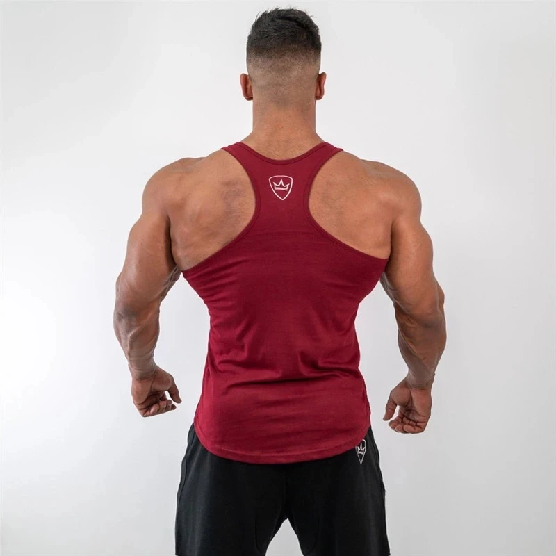 2024 mens tank tops shirt gym tank top fitness clothing vest sleeveless cotton canotte bodybuilding ropa hombre man clothes wear