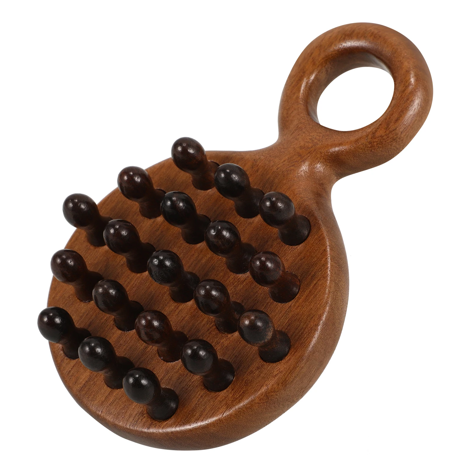 

Wooden Women Guasha Board Spa Brown Pick Detangler Massage Man Wide Tooth Natural Straight Curly Hair Scalp Care Travel Home