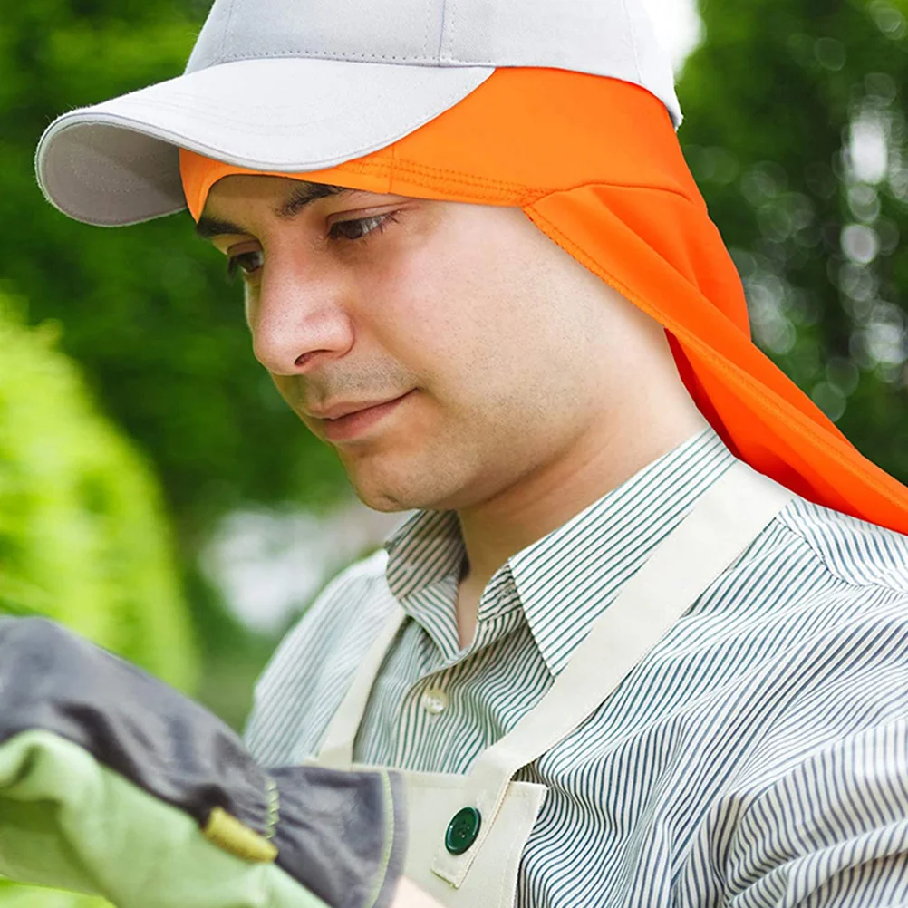 Reflective Long Tail Beanie Neck Sunshade Cap Night Riding Cycling Head Wrap Outdoor Activities Safety Winter Hard Hat Liner