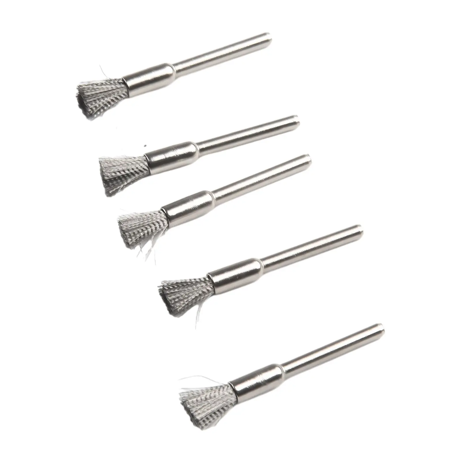 Set di spazzole in filo d'acciaio da 20 pezzi gambo da 3mm per strumenti di lucidatura rotanti in metallo accessori di ricambio per utensili elettrici fai da te per la casa