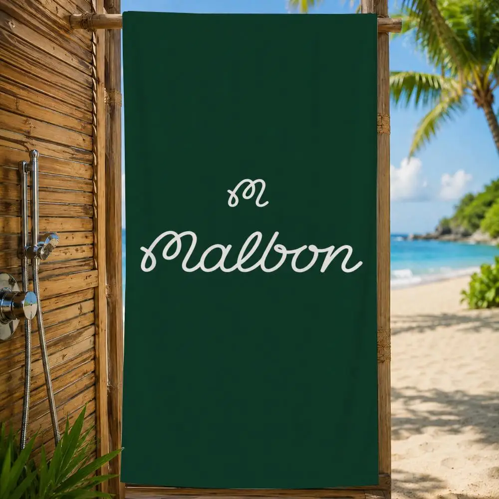 Marke Malbon Golfhandtuch, großes bedrucktes, schnell trocknendes Mikrofaser-Strandtuch, Gesichtstuch, weich, leicht, für Fitness, Camping, Spa – Detail 35
