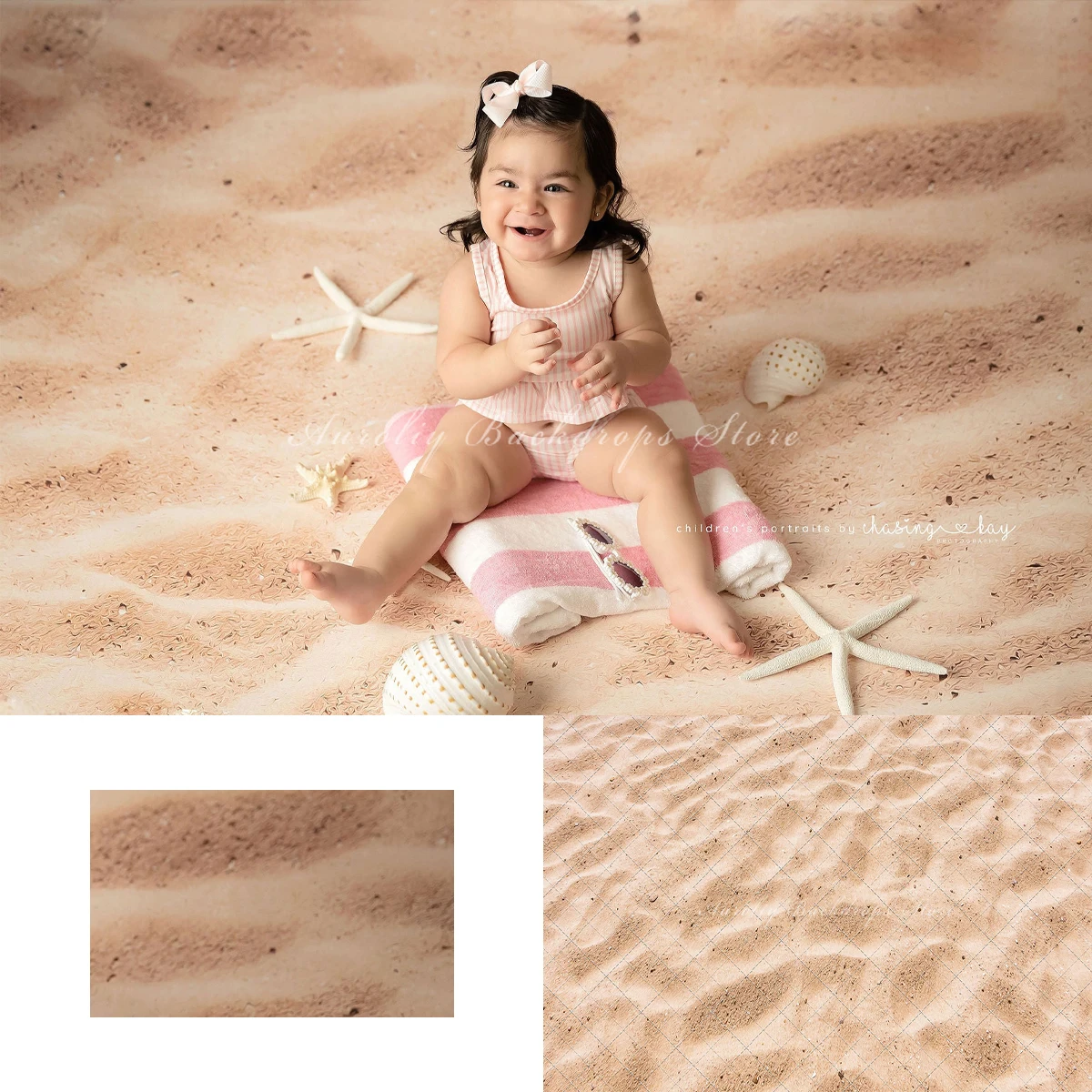 Beach Sand Floor Backgrounds Kids Adult Photography Props Child Baby Decors Summer Seaside Beach Photo Backdrops