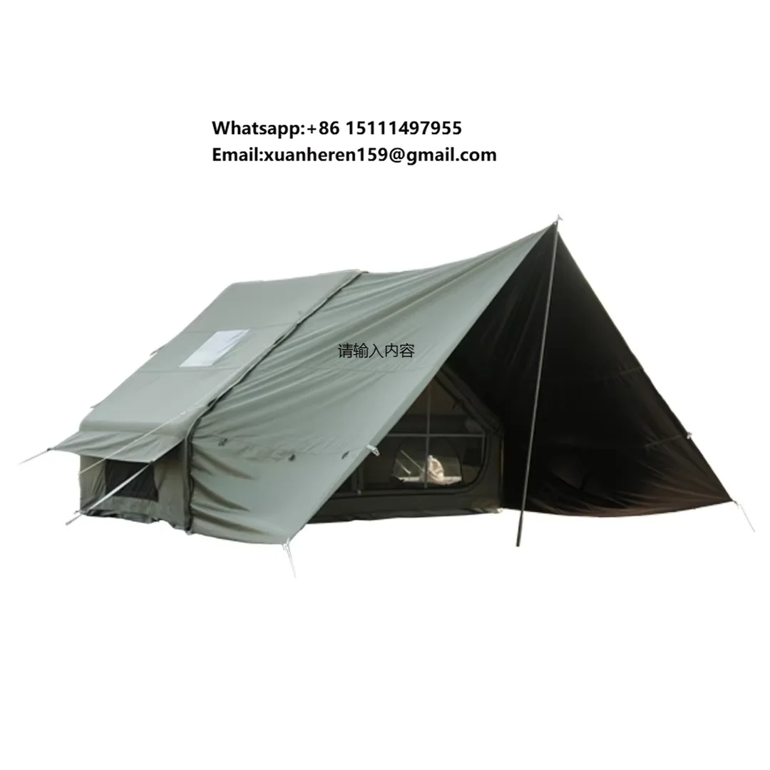 

Portable Outdoor Waterproof Four-season Double Layer TC Cotton Air Tent for On-The-Go Campers Quick Inflatable Camping Gear