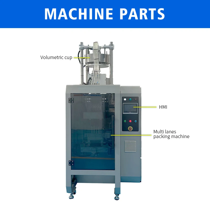 4 Lanes Vertical Automatic Granule Snus Filling Machine