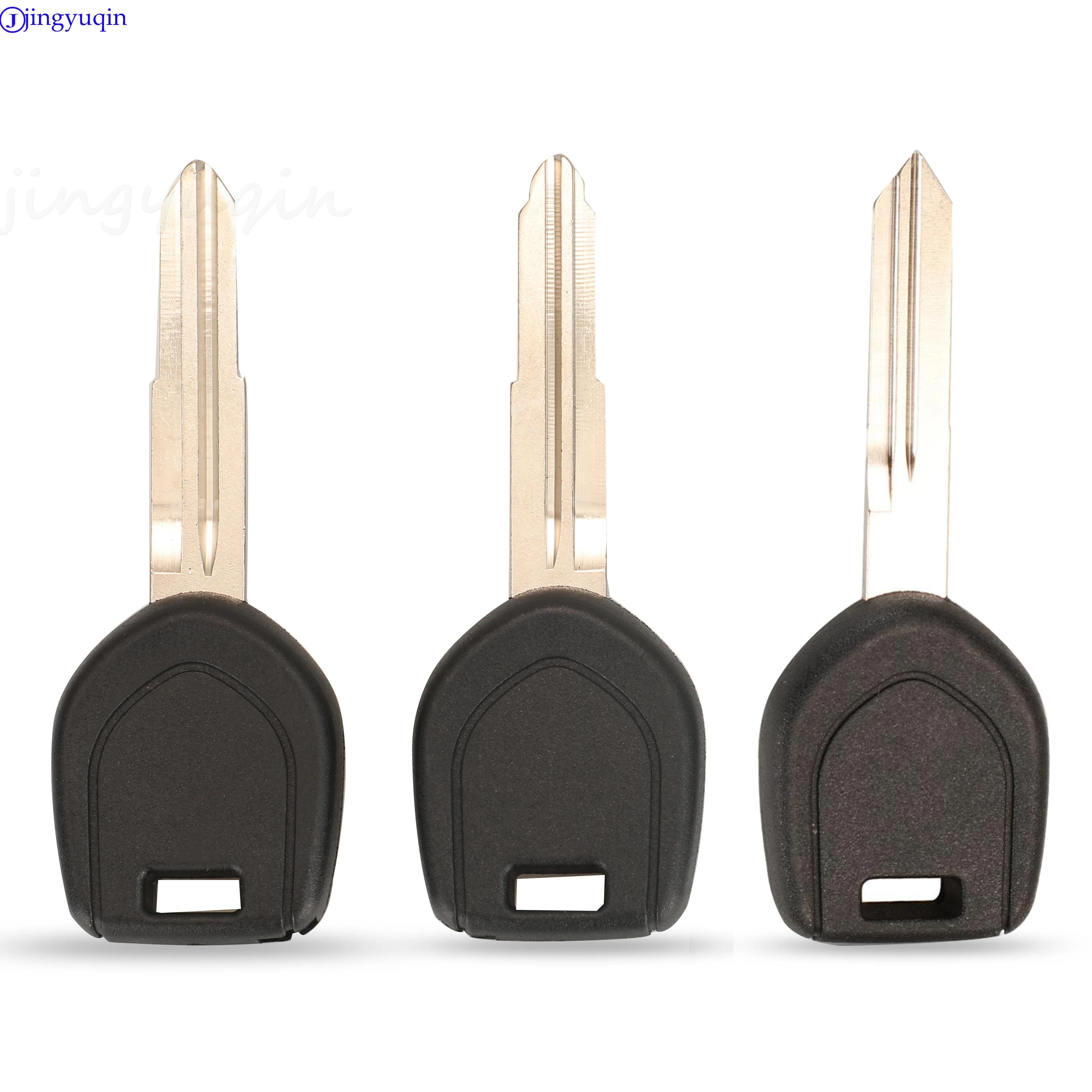 Jingyuqin Replacement Car Key Shell Transponder Key Fob For Mitsubishi Eclipse Galant Endeavor Left/Right Blade Car Accessories