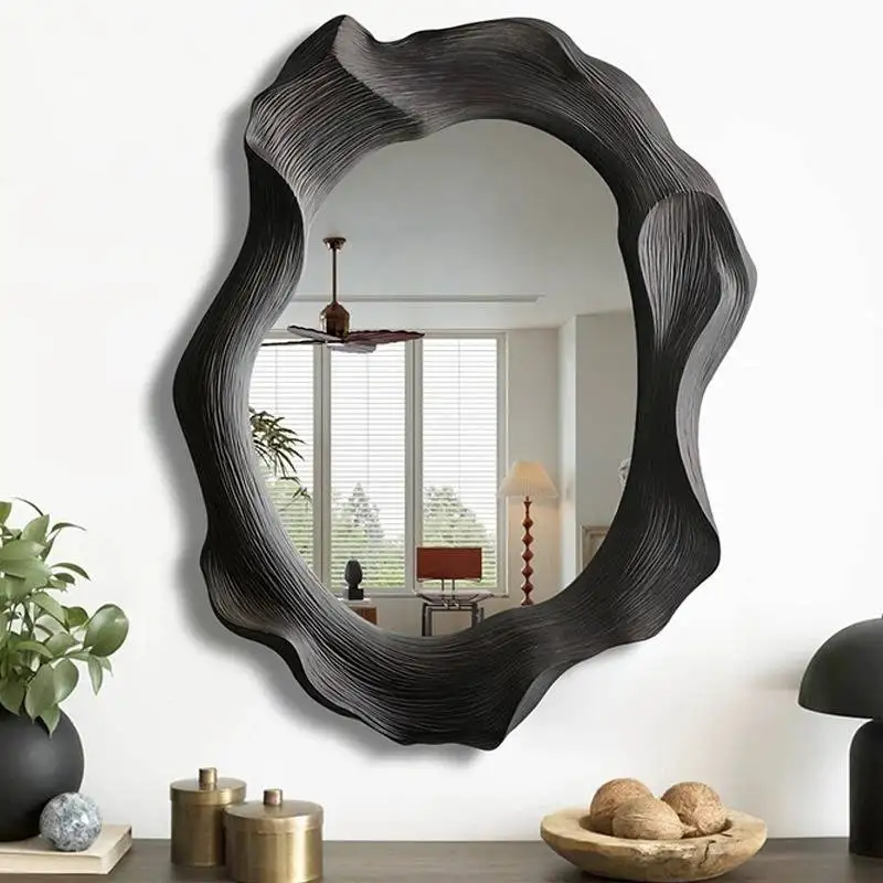 Led Defogger Mirror Decor Irregular Personalised Decorative Makeup Mirror Decor Art Compact Custom Espelhos Grandes Home Decor