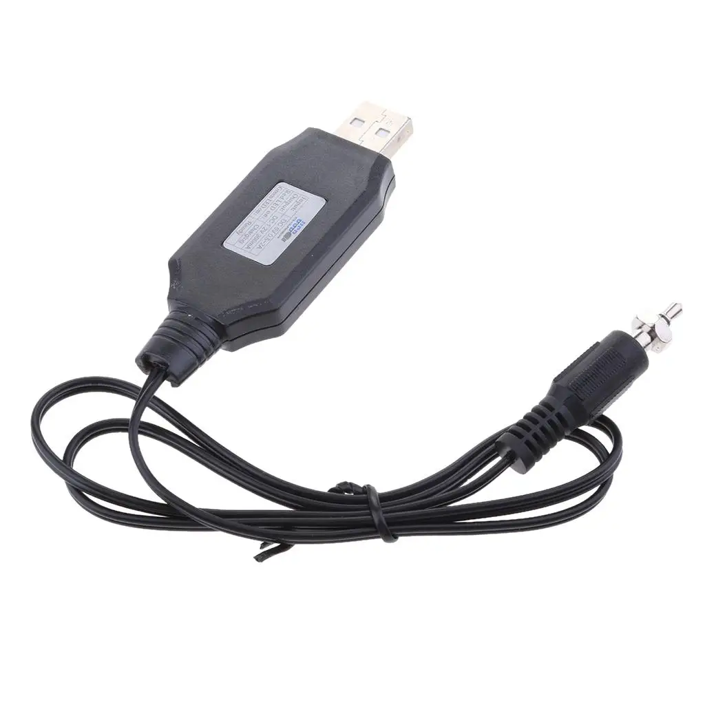 1.2V USB Male to Glow Plug Connectors Ignitor Driver Charger Adapter Cable Cord for UAV