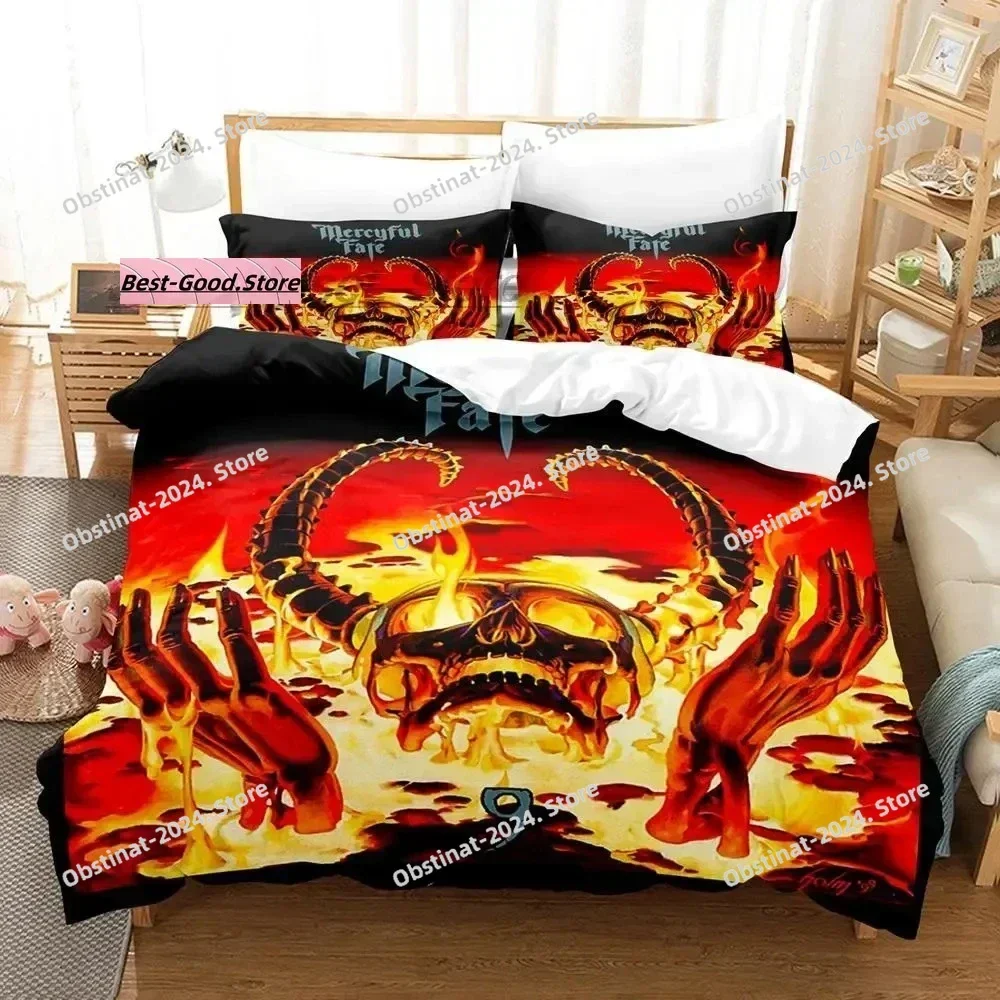

Mercyful Fate Bedding Set Single Twin Full Queen King Size Bed Set Aldult Kid Bedroom Duvetcover Sets 3D Print bed sheet set