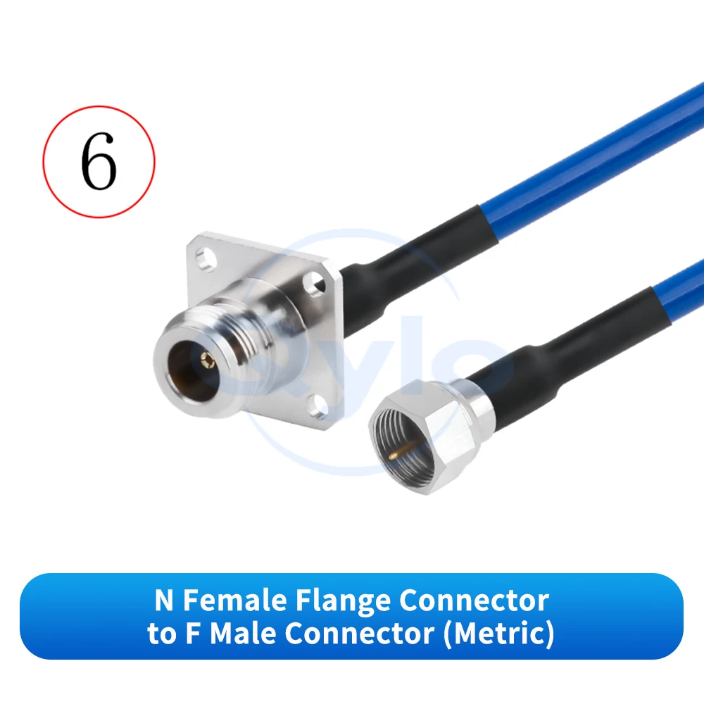 (1 pcs) N-to-F RF Test Cable RG142-PUR High Flex Cable N-to-F Signal Extension Cable N to F Cable