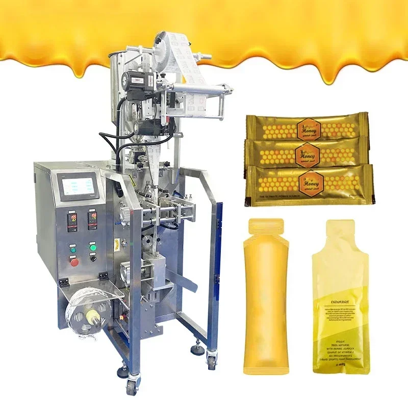 Automatic honey liquid sachet filling packaging machine Shaped bag stick sauce packing machine