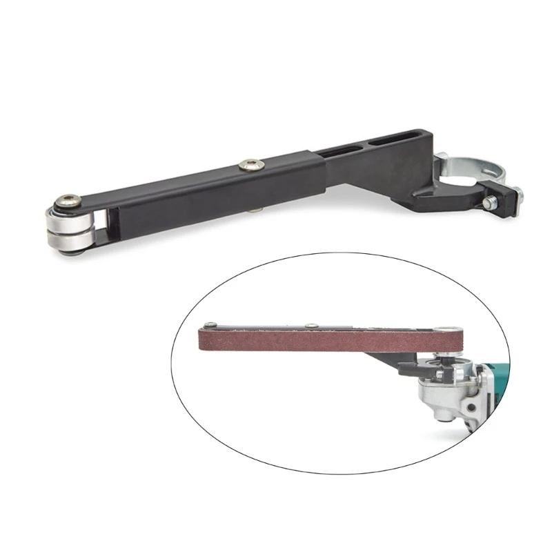 Adaptador lijadora banda para amoladora angular, accesorio lijado tubos, amoladora angular