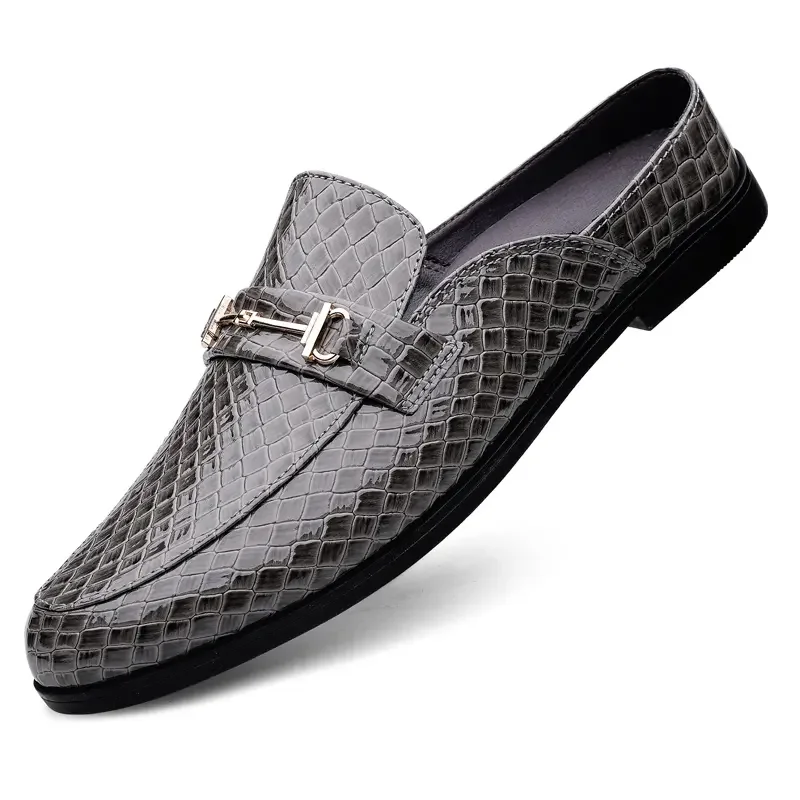 

Daily business shoes, fashionable and classic, lazy person with half a pair of slippers, high-quality casual business loafers