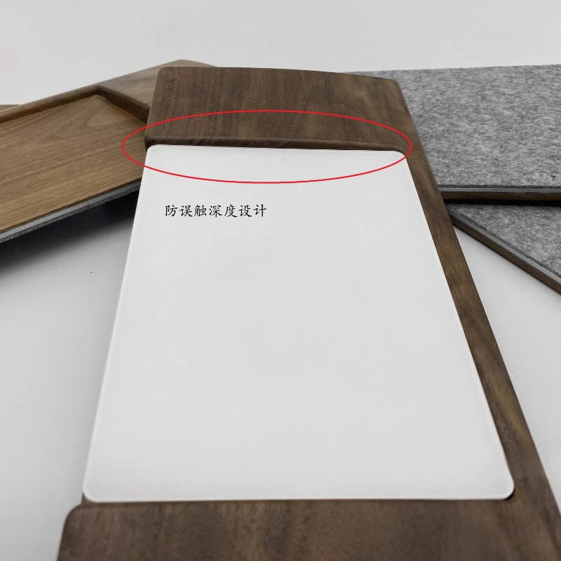 لوحة تتبع من الخشب الصلب وحامل لوحة المفاتيح 2 في 1 لقاعدة لوحة التتبع Imac وسادة معصم تدعم ملحقات لوحة المفاتيح HHKB FILCO #3