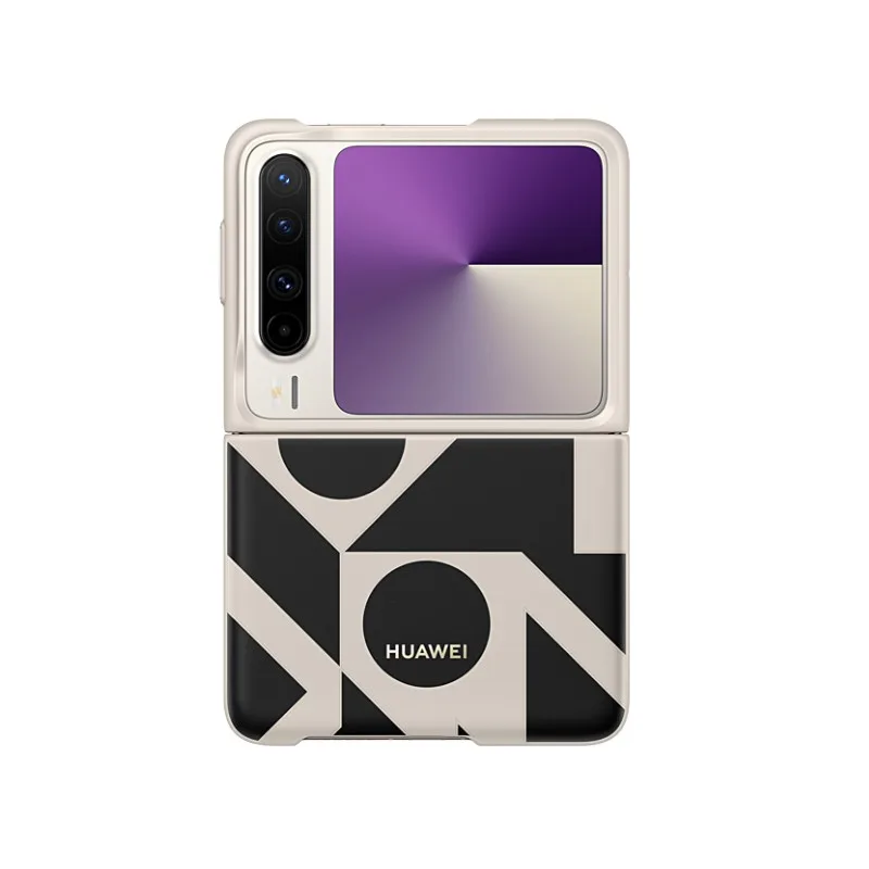 

For Huawei Pura X Geometry Vegan Leather Case