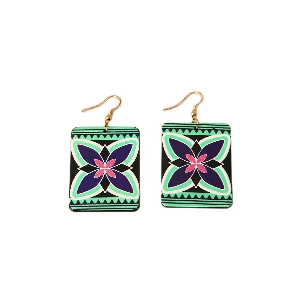 Cring Coco 2022 New Design Samoan Jewelry Polynesian Acrylic Drop Earrings Hawaiian Dangle Earring for Women French Polynesia