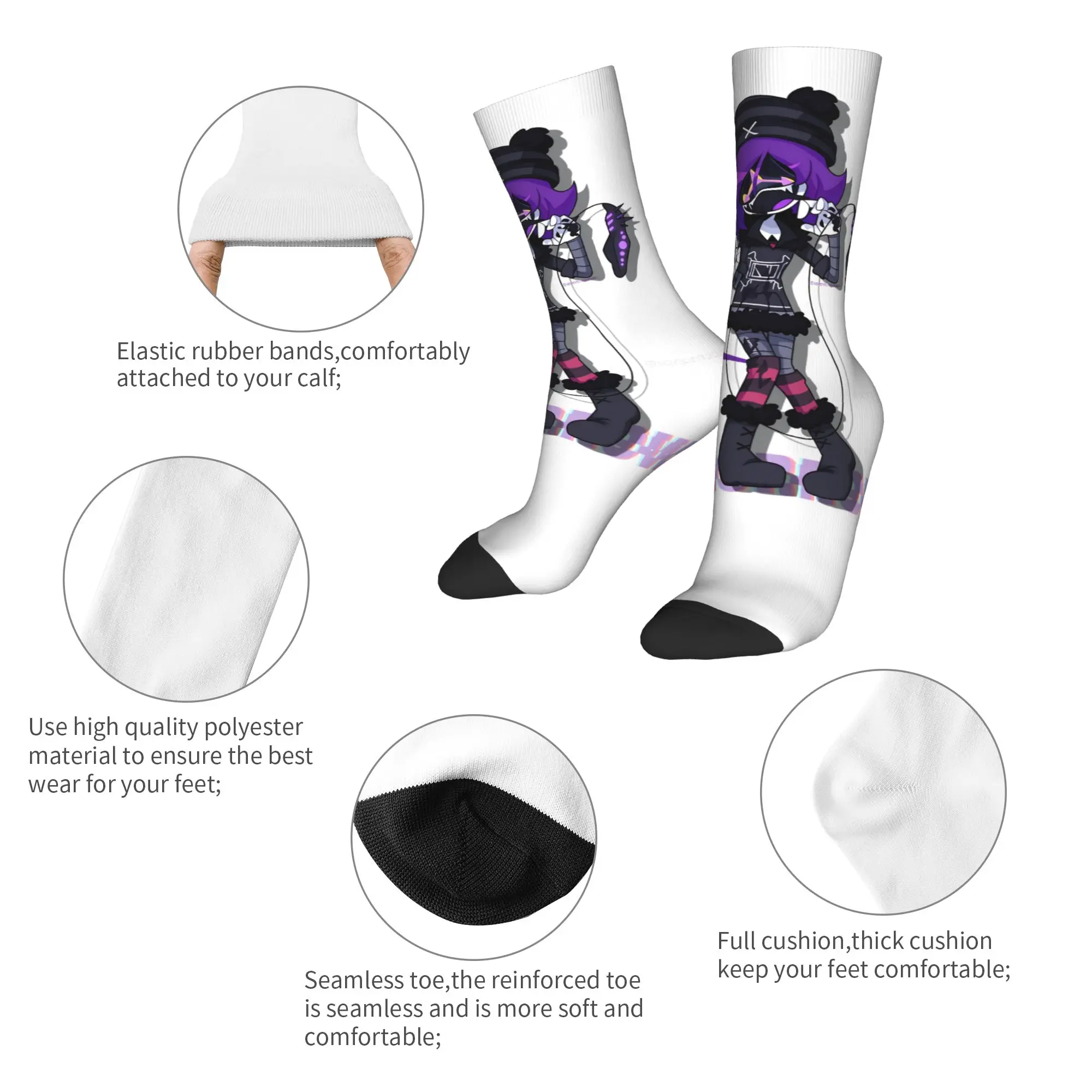 Murder Drones Stockings  Gothic Socks Men's Comfortable Socks Spring Running Graphic Anti Skid Socks Gift