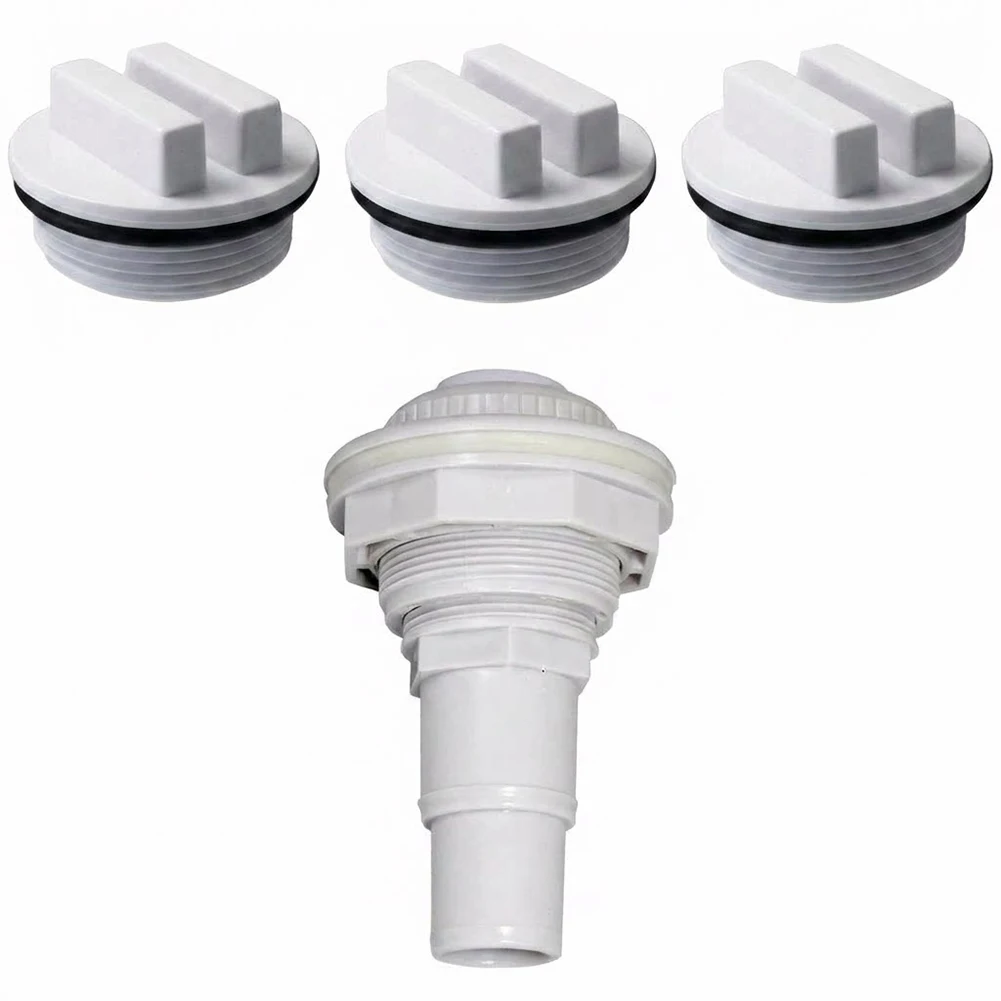 SP1023 Replacement Fitting with 3x SP1022C Winter Covers for Above Ground Pools Compatible with Summer Escapes