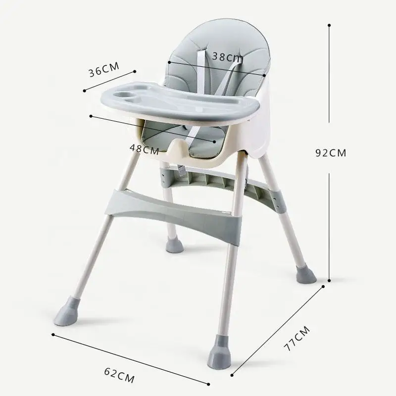 Multi-function Portable Kids Dinning Chair With Foldable Baby Feeding Chair and Baby Rocker