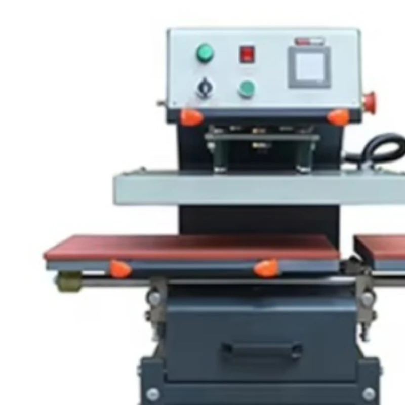 2026 40x60cm Pneumatic Silicon Sublimation Heat Reflective Strip Clothing fusion Dual Station Automatic Heat Press Machine